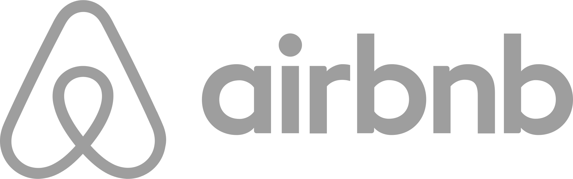 Logo de Airbnb, marketplace de réservation de logement en ligne, développée en Ruby on Rails