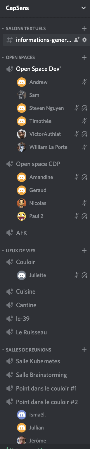 Salles Discord 2
