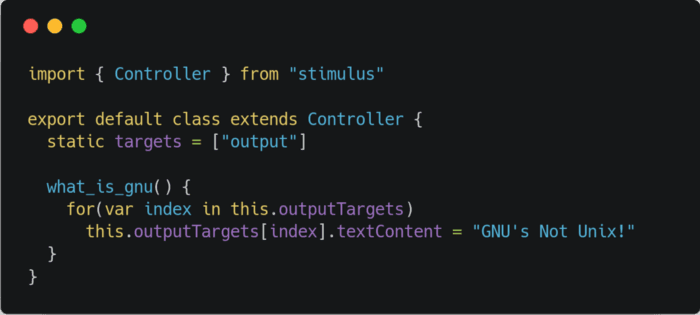 Vous y accédez ensuite par le biais du tableau this.outputTargets