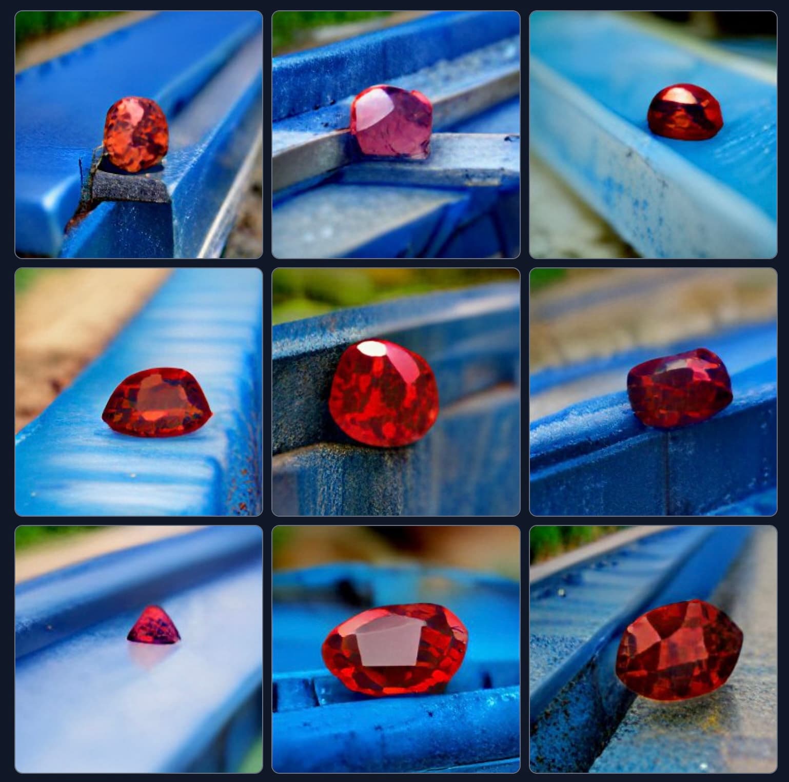 Ruby on blue rails