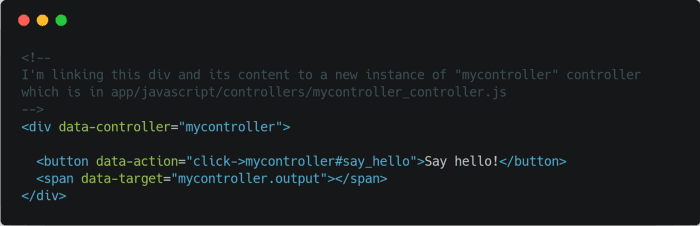 Lier un élément HTML à un contrôleur StimulusJS