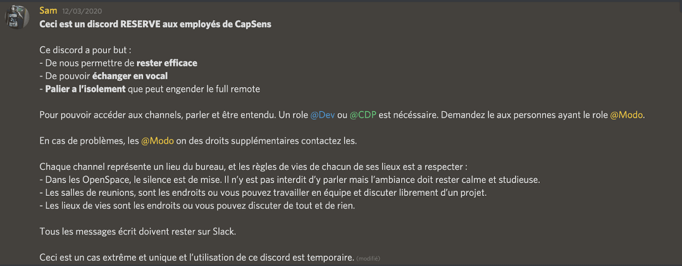 texte discord